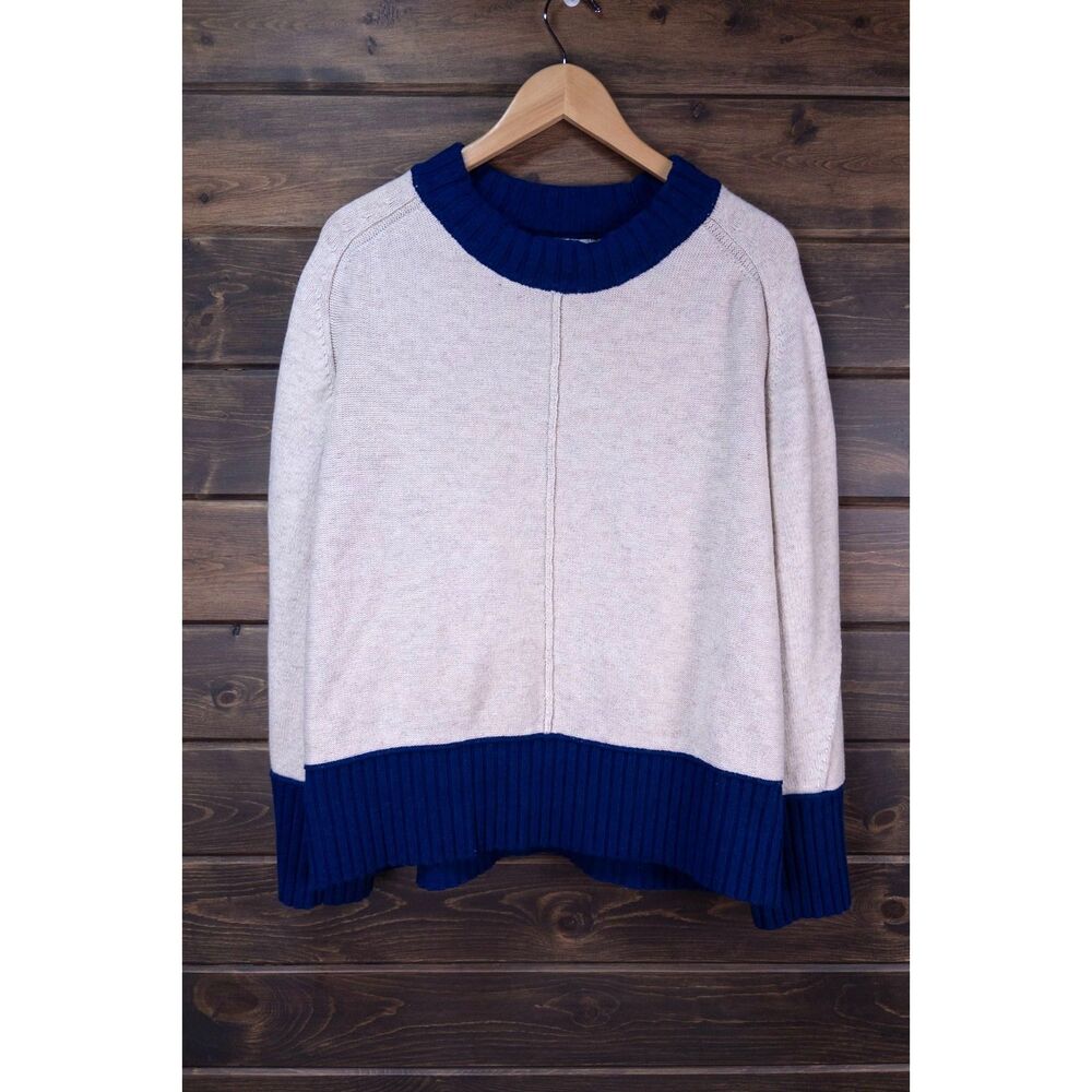 Anthropologie Maeve Chandler Crewneck Relaxed Pullover Sweater Size Small